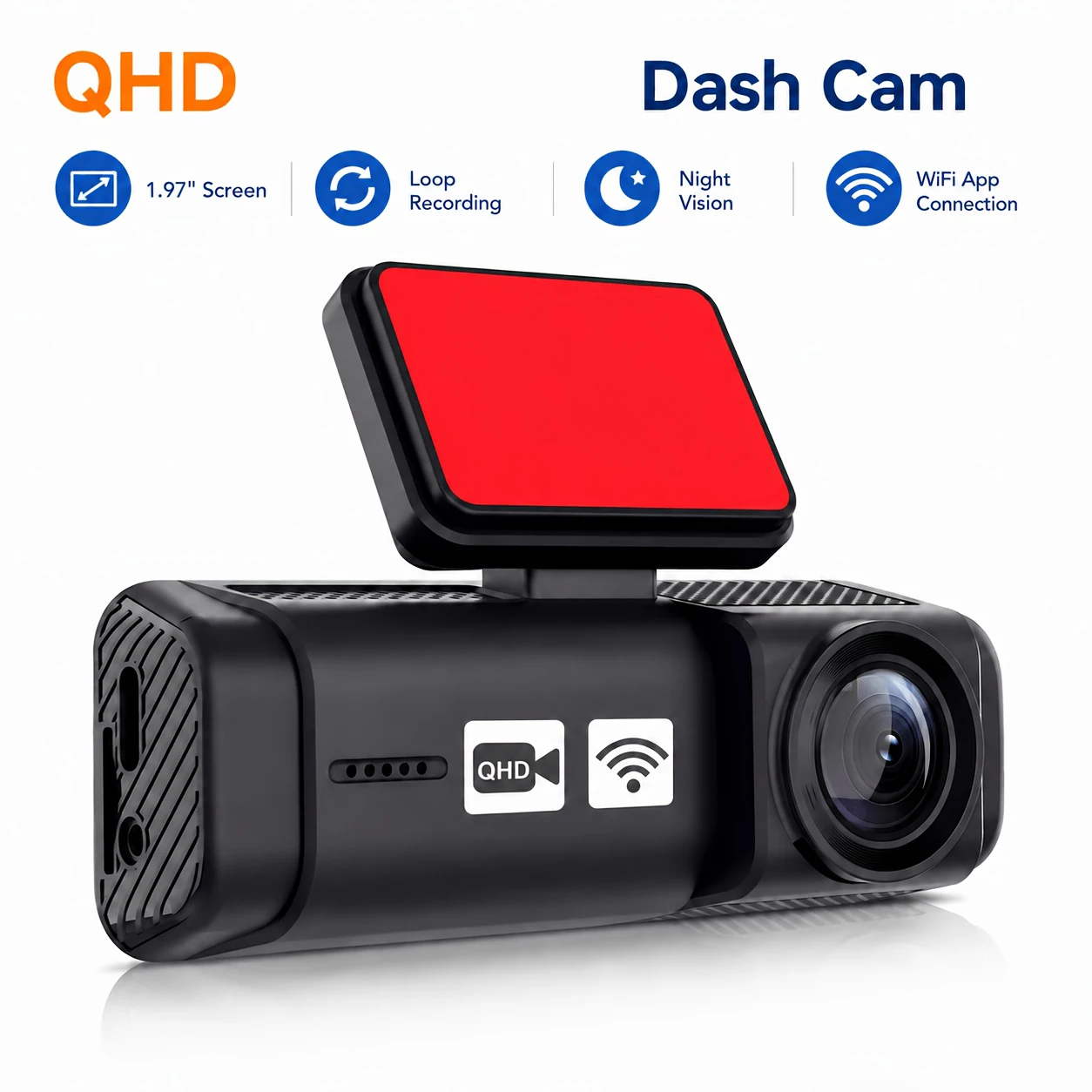 Aprilboy 1296P Mini Car Recorder WIFI APP Parking Monitoring Night Vision Function