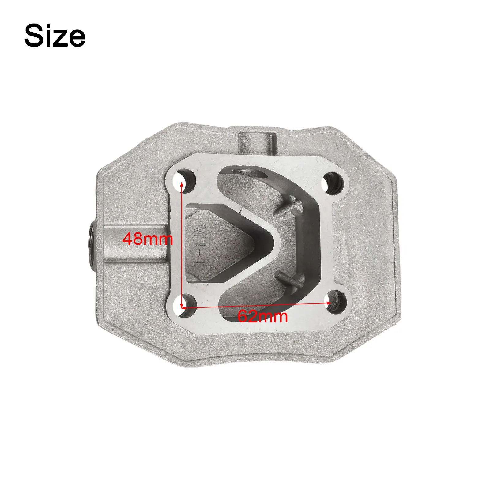 1pc Air Compressor Cylinder Head Cooling Cover Easy Installation 8x4x3cm Metal Air Compressor Power Tools Accessories