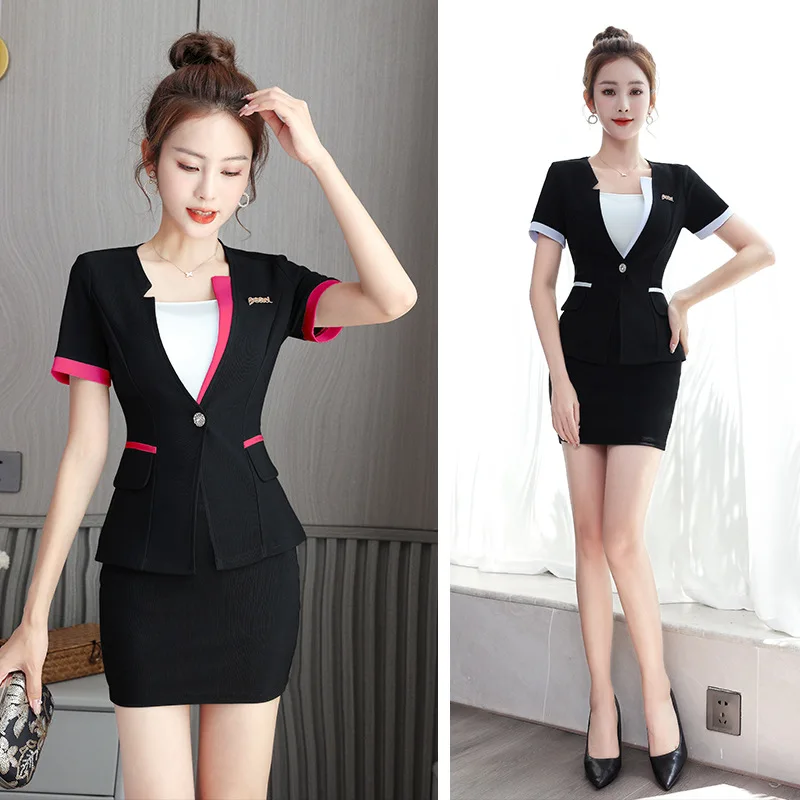 

Beauty Salon Spa Uniform For Woman Sexy Restaurant Waiter Clothes Esthetic Desk Hotel Massage Nail Beautician Cafe Work Outfit