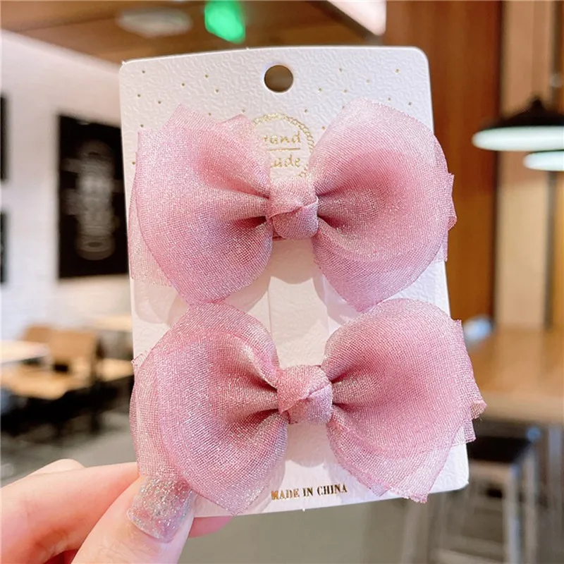 2pcs/Set Pet Dog Hairpin Cat Beauty Supplies Bow Hairpin Pet Hair Clip Headdress Small Puppy Cat Hair Clip Pet Hair Accessories