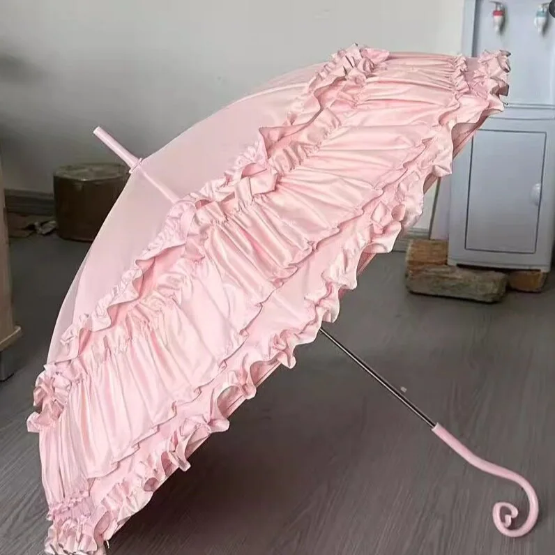 Lolita lolita lace princess sun parasol retro bridal long handle
