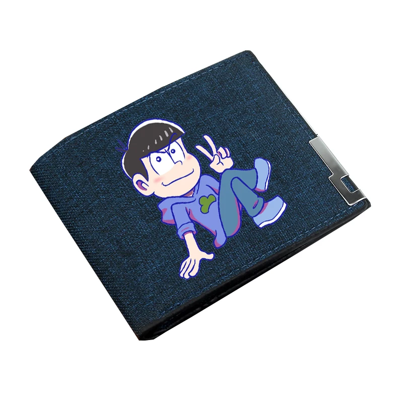 Anime  Osomatsu San  Wallet Boy Gril Cartoon Coin Purse Teenager Canvas Wallet Casual Cash Holder Bi-Fold Short Wallet