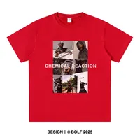 Chemical Reaction Doberman T-Shirt for Men Women Unisex 100% Cotton Photo Wall Printed Graphic Tees Tops Geek Style