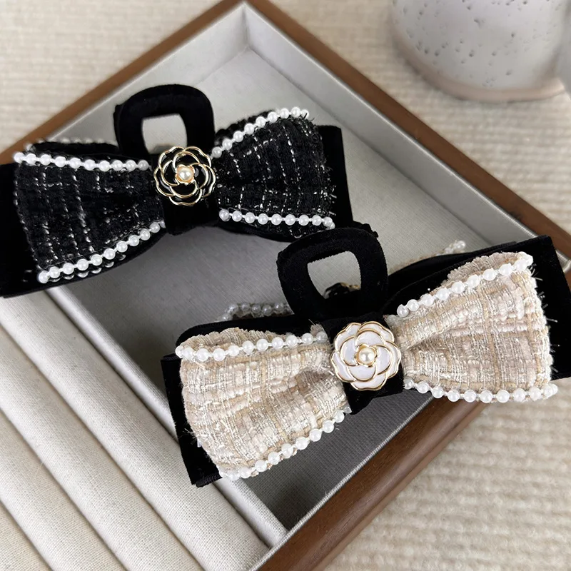 Koreanische Version neuer Trend Blume Bogen Hai Clip Geburtstags feier kreative Haars pange Frauen elegante Haarschmuck Geschenk