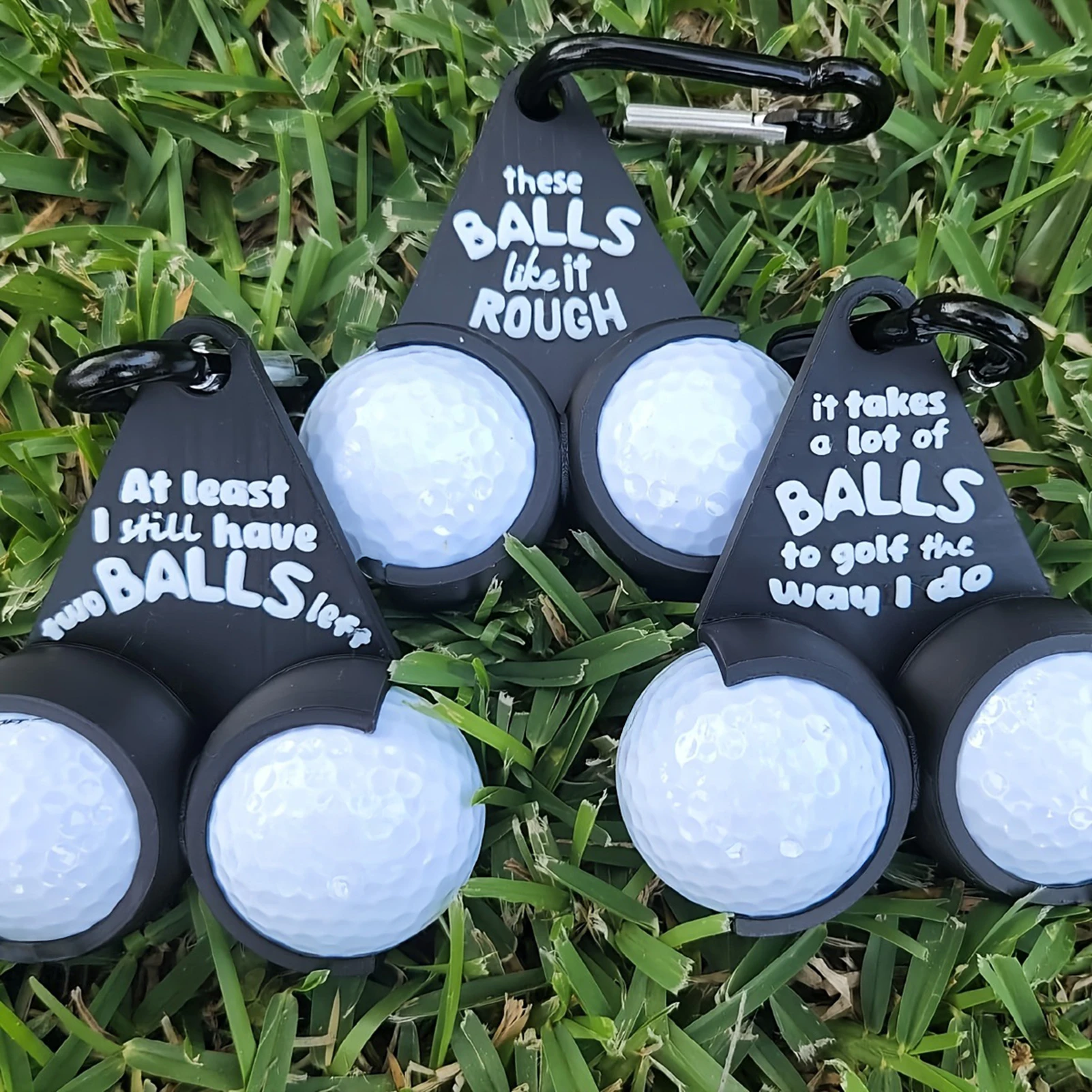 Unique Golf Ball Holder 3D Printed Tee Organizer Funny Sports Gift for Men Golfers Durable Accessories for Training Practice