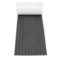 for 2400x600x6mm Self-Adhesive EVA Foam Faux Teak Decking Sheet Marine Flooring Boat Decking Sheet Gray Black Striped Pad Mat