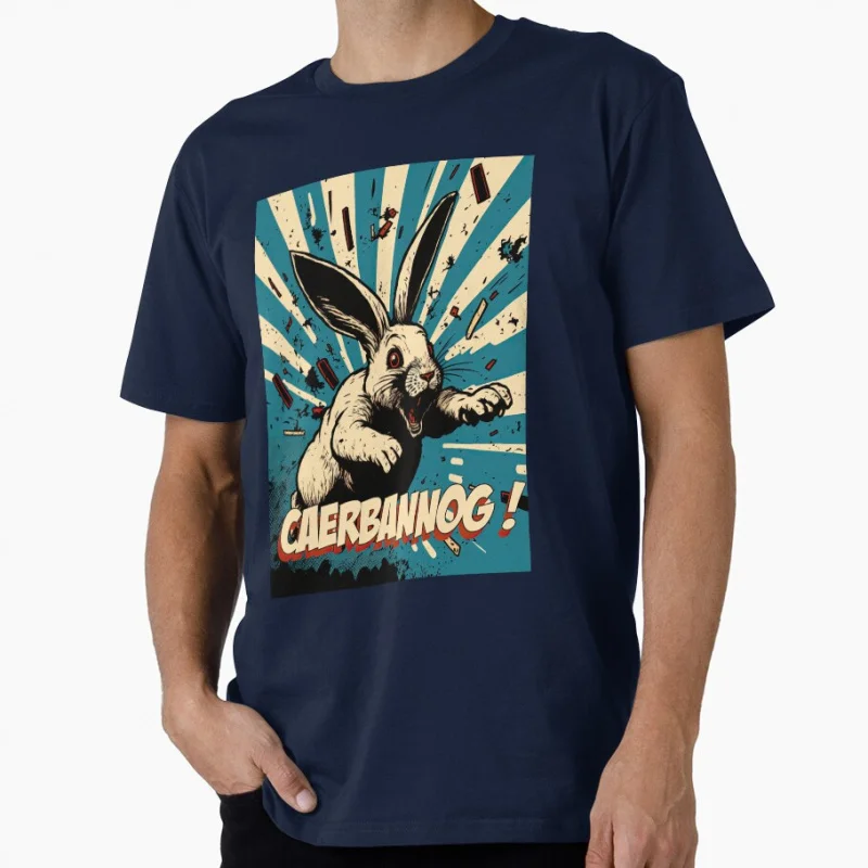 

CAERBANNOG! Zoology Department killer Monty Python Funny gift T shirt for men Large size Tops 100% cotton printed Clothes S-6XL