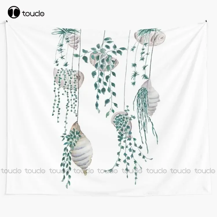 Hanging Plants In Seashells  Tapestry Nice Tapestry Tapestry Wall Hanging For Living Room Bedroom Dorm Room Home Decor