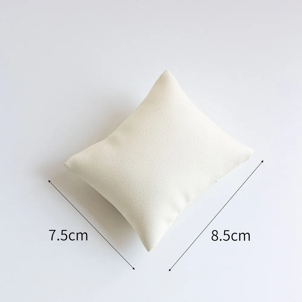Velvet/leather Jewelry Pillow Stand Small Pillow Prop Gifts Cushion Holder Watch Bracelet Bangle Display Organizer Pillow