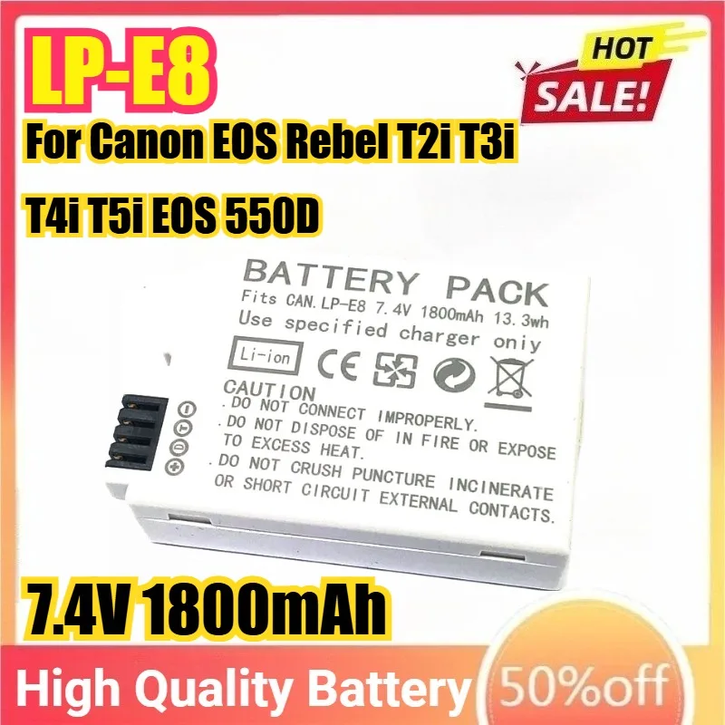 LP-E8 7.4V 1800Mah … - image