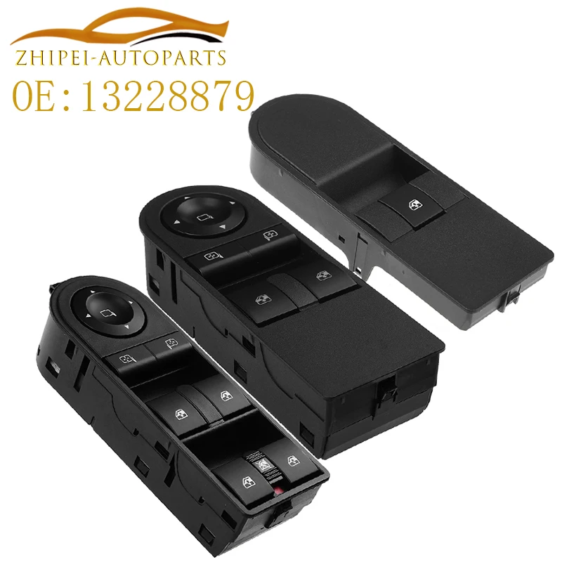 13228877 13228879 Botón de interruptor de control de elevalunas eléctrico 13228709 para Opel Astra H Zafira B Kombi para Vauxhall Astra Astravan Zafira