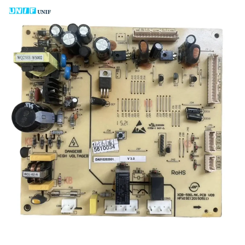 

Плата управления (основная) для холодильника Midea BCD-516, 603, 610, модель XDB-590.AK.PCB V07 V08 V09