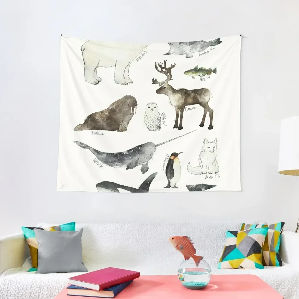 

Arctic & Antarctic Animals Tapestry Decor For Room Wall Hangings Decoration Art Mural Korean Room Decor Tapestry