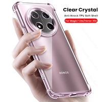 Anti-Yellower Clear Case For HonorX9c Honor X9c Magic7 Lite Light Lit 7Lite 5G Transparent Shockproof Bumper Slim TPU Soft Cover