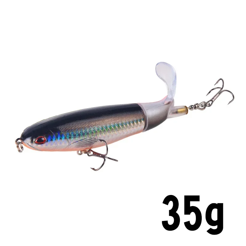 1Pcs Plopper Angeln Locken 13g/15g/35g Wels Lockt Für Angelgerät Schwimm rotierenden Schwanz Künstliche Köder Crankbait
