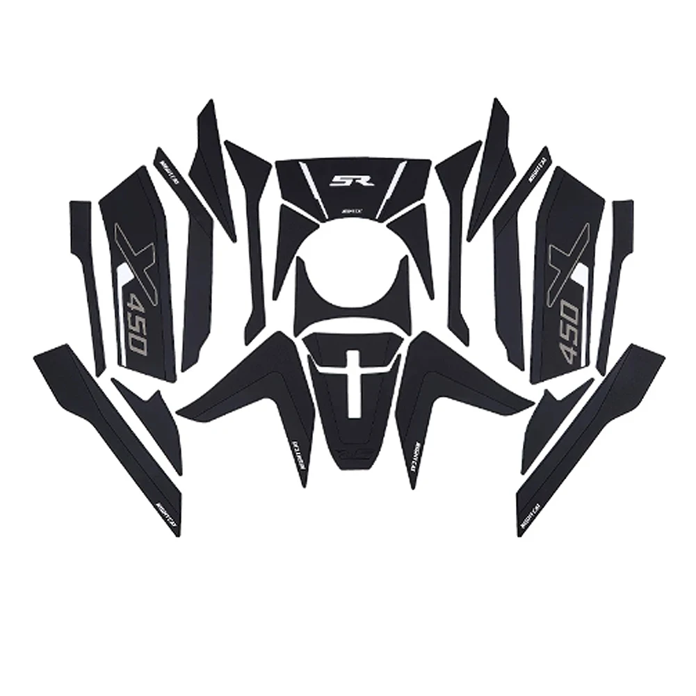 Motorcycle For LONCIN VOGE SR450X 2026 Fuel Tank Sticker Side Decal Protector Traction Pad Cover Decoration Rubber Sets