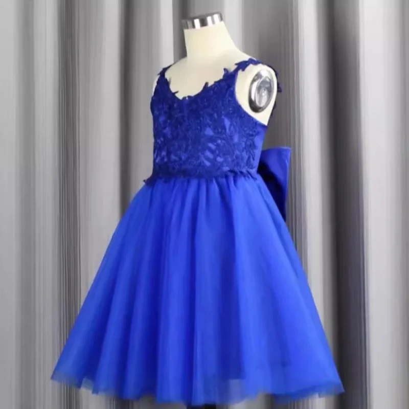 Girls' Dress Dress Princess Children's Dress2025New Fashion Elegant Bubble Dress Children's Dress Cross-Border Dress
