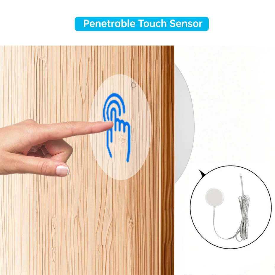 Penetrable Led Cabinet Light Switch DuPont Port Connector Cable DC 12V-24V PIR Motion/Double Door Motion/Touch Sensor Switch