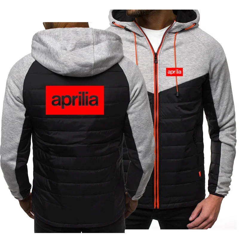 Spring and autumn Hoodie men's APRILIA logo car animation fun printing high quality cotton men's Jacket Hoodie hip hop casual