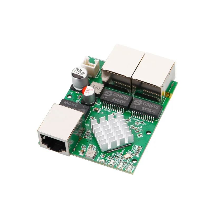 3-port Full Gigabit Micro Switch Module, Ethernet Port, PCB Board, Display Port, Video Transmission Mainboard