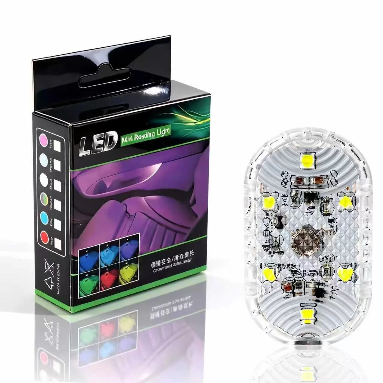 

Автомобильные светодиодные сенсорные светильники, беспроводная внутренняя подсветка, магнитный светильник для двери автомобиля, потолочная лампа, лампа для чтения, USB-перезаряжаемая, 5В