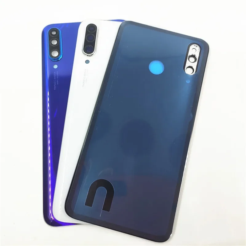 Back Cover For Huawei P30 Lite Battery Cover Back Glass Panel Rear Housing Case With Camera Lens Replacement+Sticker