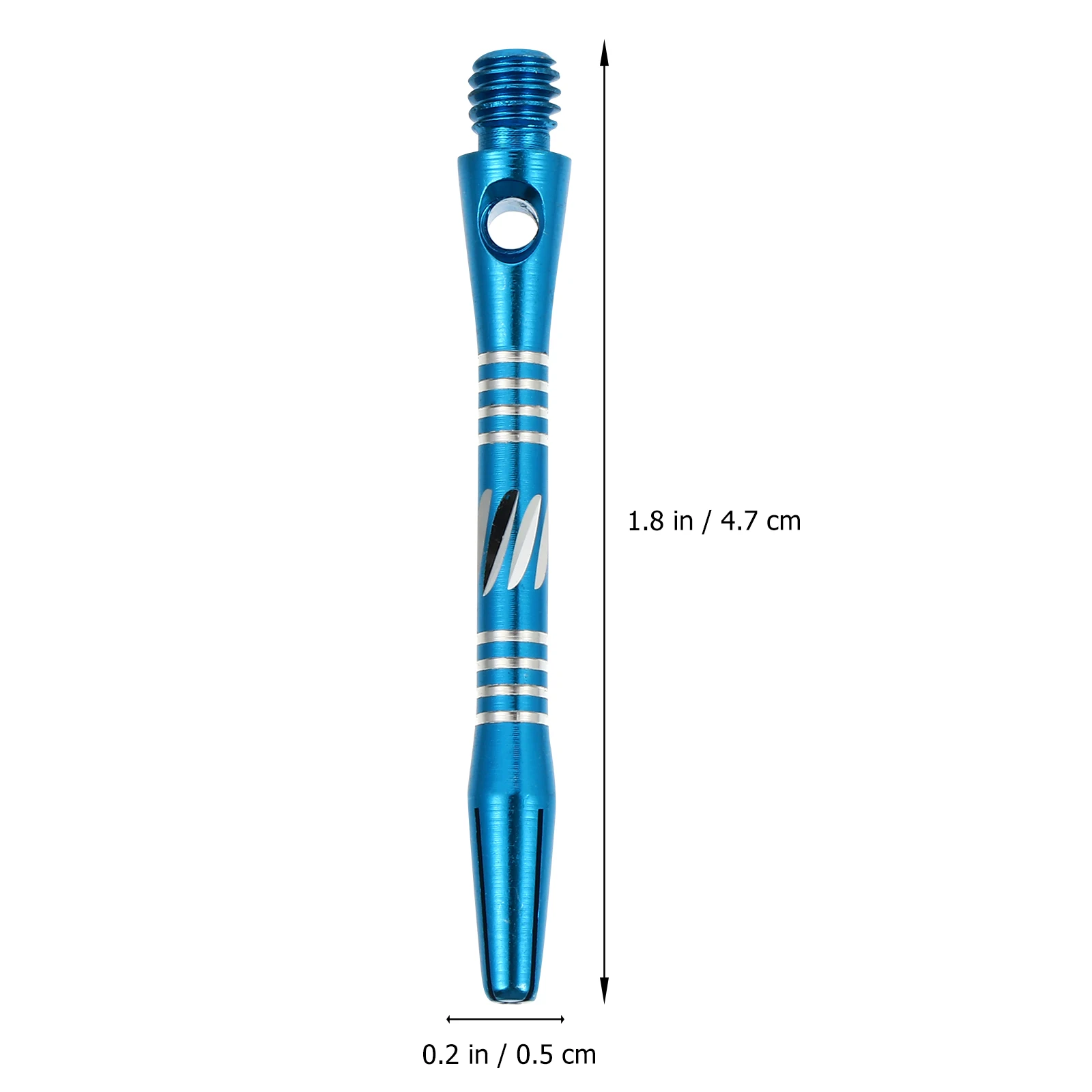 

12pcs Aluminum Alloy Dart Shafts 2BA Thread Spiral Barrels Durable Replacement for Flights Sharp Tip Reduced for Training