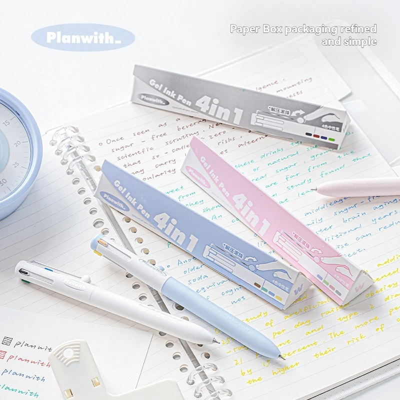 

1PC Gel Pen Multi Color Pen With High Aesthetic Value And Multiple Colors In One, Neutral Pen, Note Taking Special Marker Pen