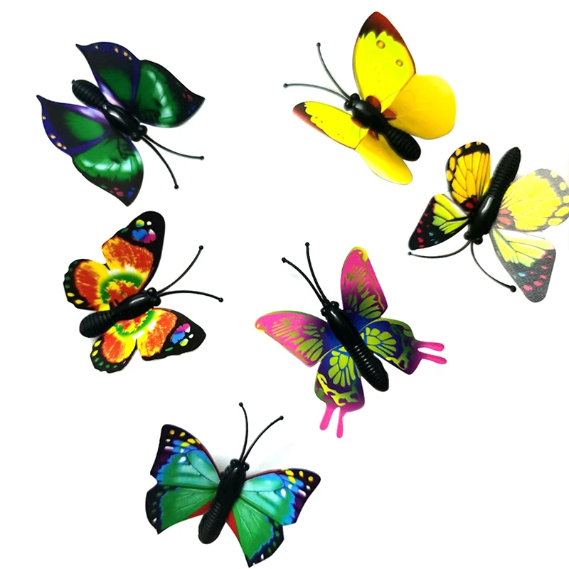 Chinchetas de empuje con forma de mariposa para decoración, tachuelas hermosas, tablero de corcho, bricolaje, papelería de oficina, clavo fijo de