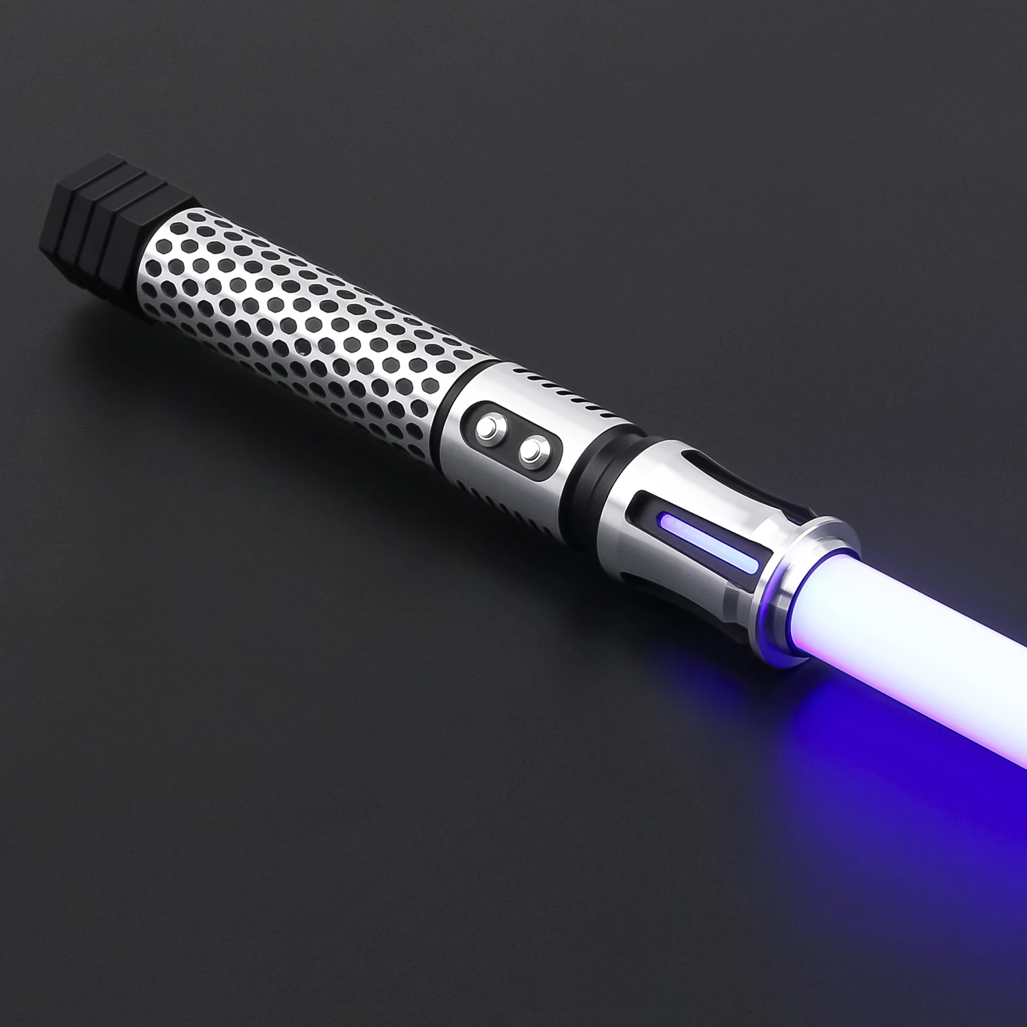 TXQSABER Skeleton RGB Pixel heavy dueling laser sword Smooth Swing Metal Handle lightsaber Cosplay FOC jedi sword 12 Colors