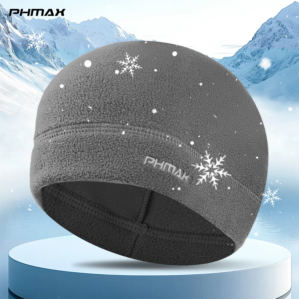 PHMAX Warm Fleece Fabric Hats Classic Tactical Windproof Outdoor Hiking Accessories Fishing Cycling Hunting Men Cold Caps Unisex