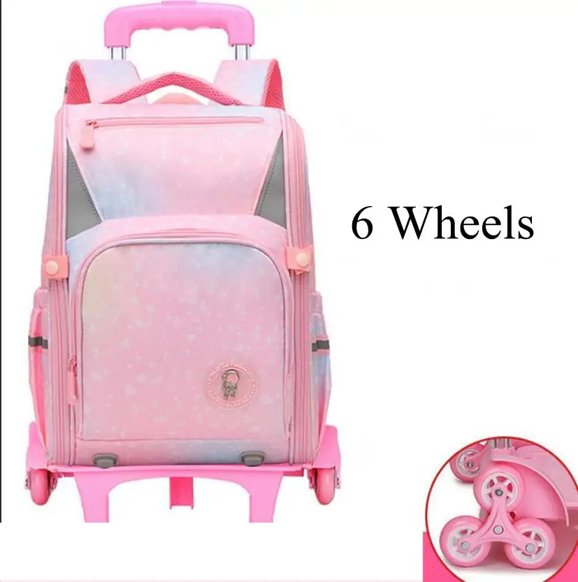 Kids School Trolley Bags for girls School Rolling Backpack for boys Elementary School Bookbag Satchel wheels Trolley Luggage Bag