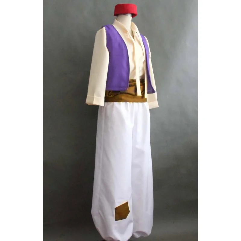 Custom Made Aladdin Cosplay Costume For Adult Man Halloween Party Movie Cosplay Costume