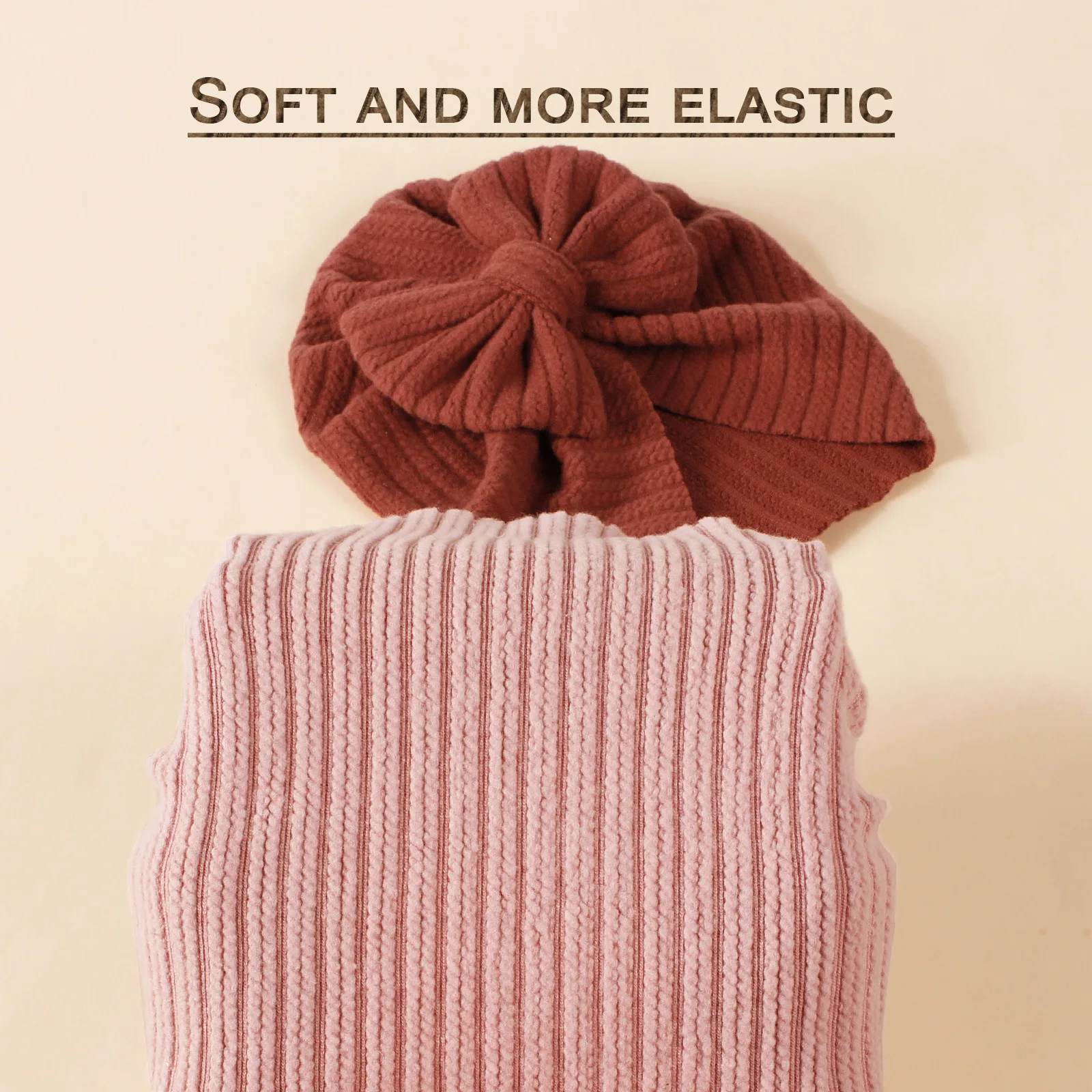 Topi ikat pita bayi, properti fotografi anak perempuan baru lahir, topi Beanie model musim semi musim gugur