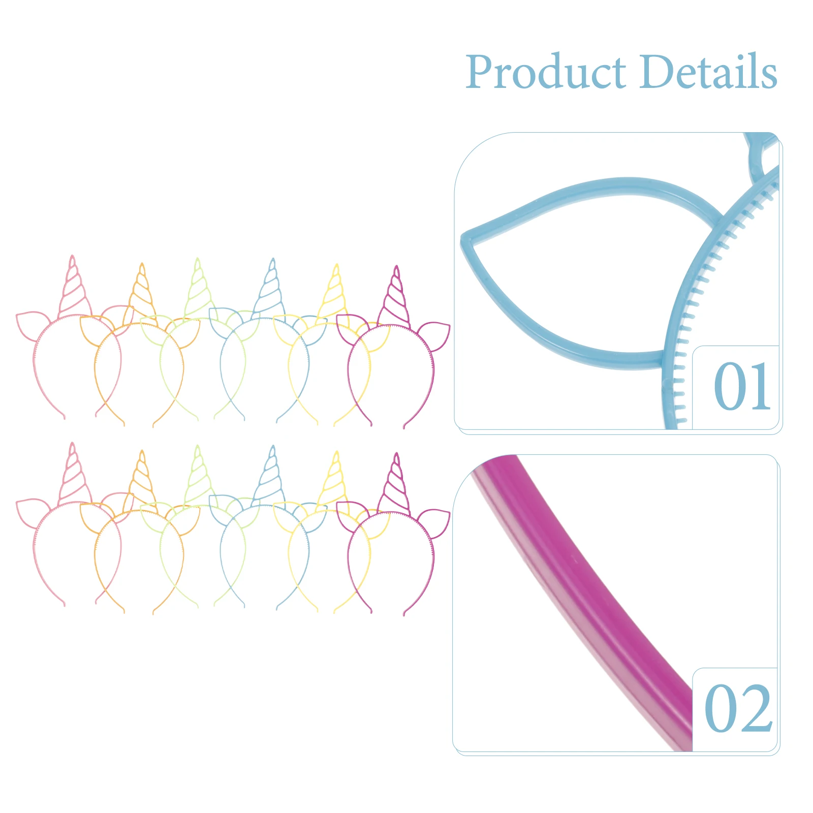 

12 PCS Hair Accessories Candy Color Headband Creative Girls Child Headbands
