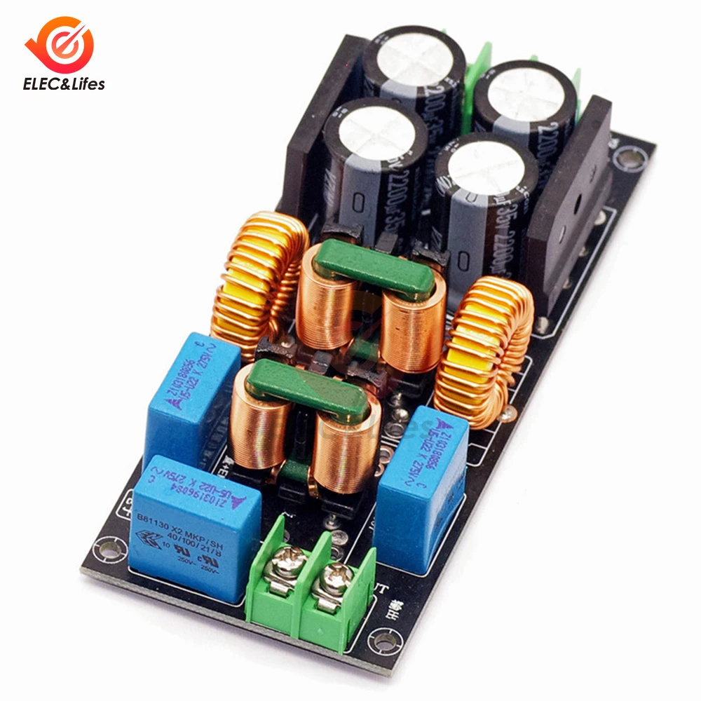 4A 10A 20A AC Power Filter EMI Electromagnetic Interference Filter EMC High Frequency Power Filtering For Audio Power Amplifier