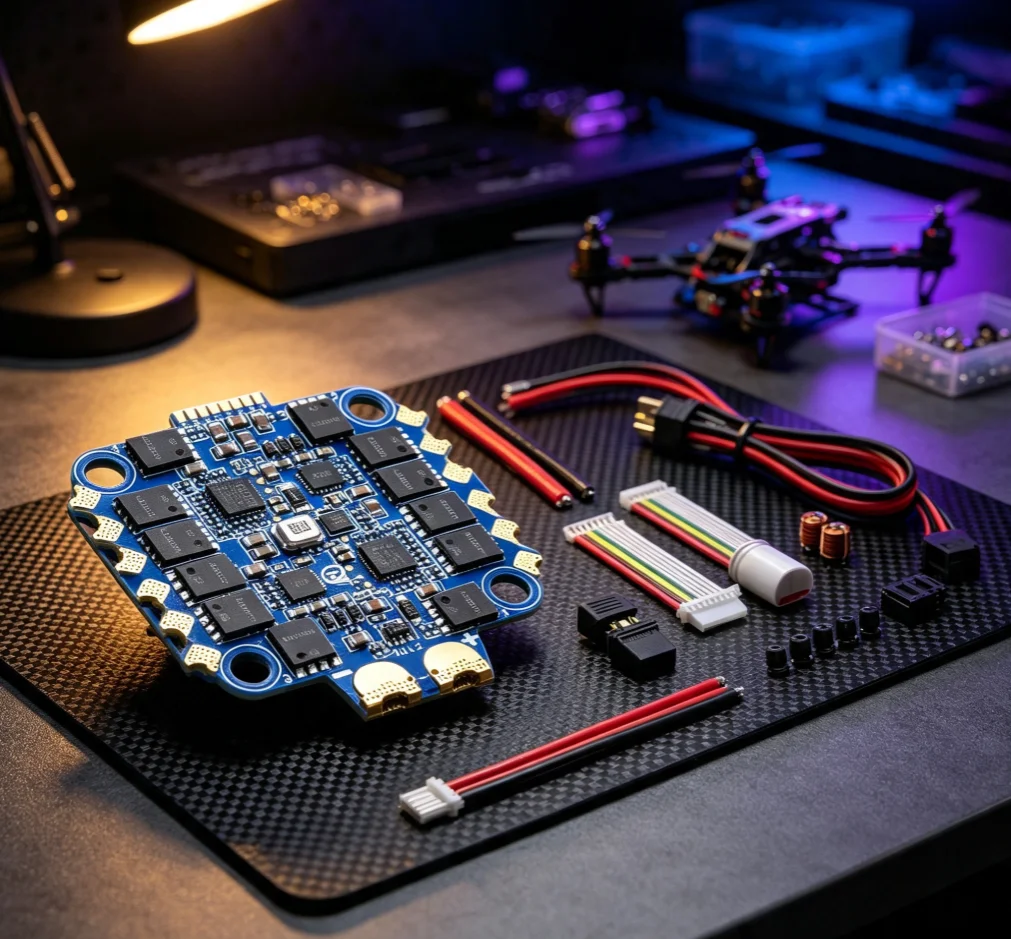 Sequre Blueson A2 6s |   8s 70a ESC mit AM32 oder BLHeli_32 Vorversion-Firmware 128kHz 4-in-1 ESC für FPV-Drohnen Racing & Freestyle