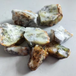 Natuurlijke Bloem Gras Opal Mineraalstukken Woondecoratie Steen Opaal Natuursteen Ruwe