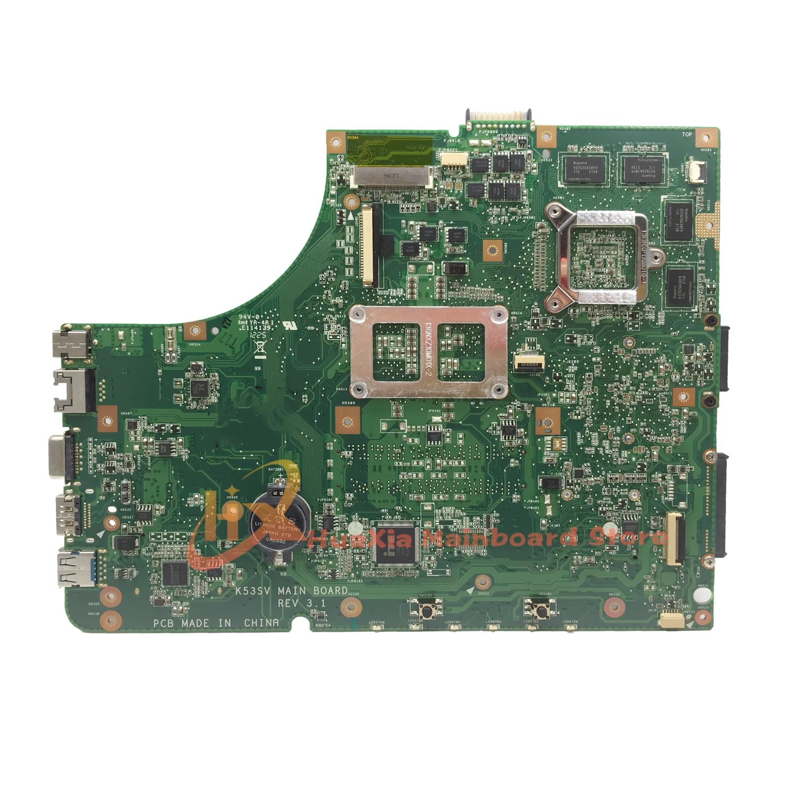 Imagem -04 - Placa-mãe do Portátil para Asus Ksv 53s K53sm K53sj K53sk K53sc A53s X53s P53s Gt520m Gt540m Gt630m-v1g V2g