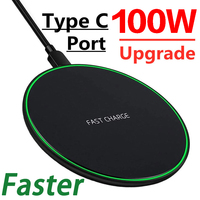 100W Wireless Charger Pad for iPhone 14 13 12 11 Pro Max X Samsung Xiaomi Phone Qi Chargers Induction Fast Charging Dock Station