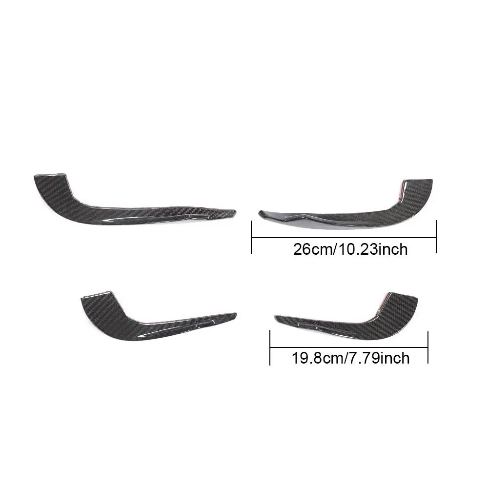 

Carbon Fiber Front Bumper Canards Fins for Audi RS3 8V Sedan 2017-2019