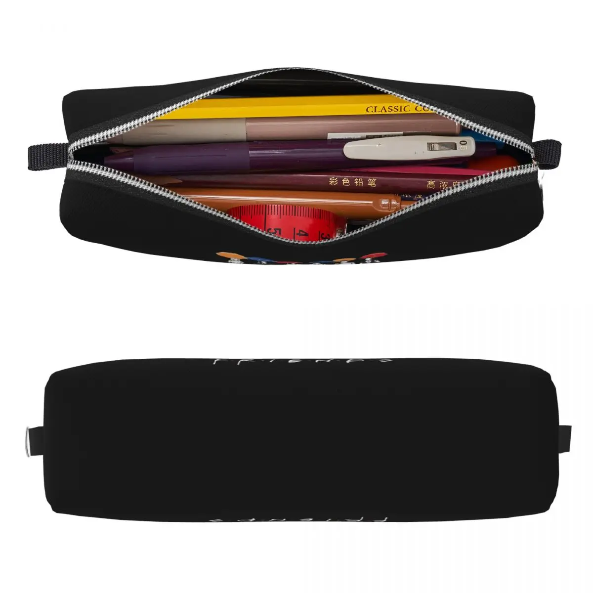 Lovely Friends-estuches para lápices de programa de televisión, estuche para lápices, bolígrafo, bolsa de almacenamiento grande para niños, regalos escolares para estudiantes, papelería