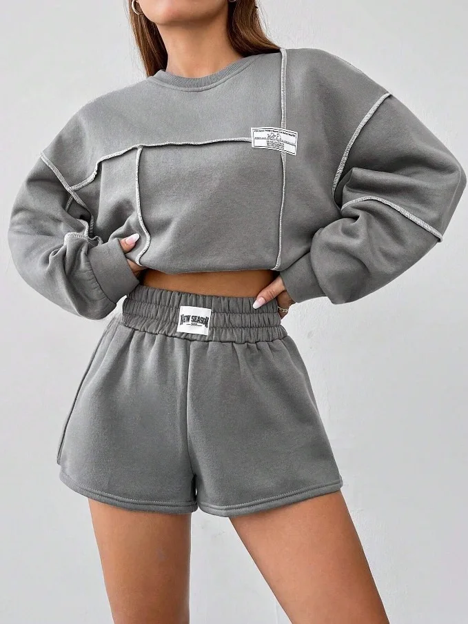 Solid Color Casual Hoodie For Female Pocket Creative Hoody All-Match Street Clothes Woman Sweatshirts Comfortable Pullovers