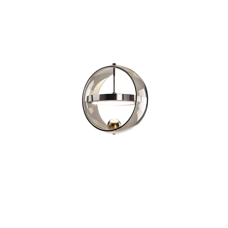 

Premium bedroom, bedside small chandelier king, lake creative atmosphere light, Italian light luxury atmospheric glass
