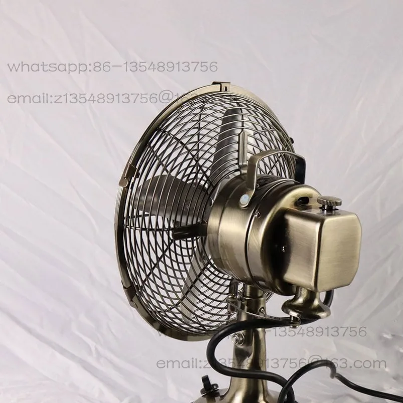 Home retro desktop metal fan nostalgic antique art 8/10/12 inch