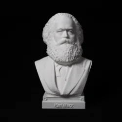 Karl Marx ornaments statue hand model decoration bust crafts great man portrait desk desk, 3D printing PLA plastic