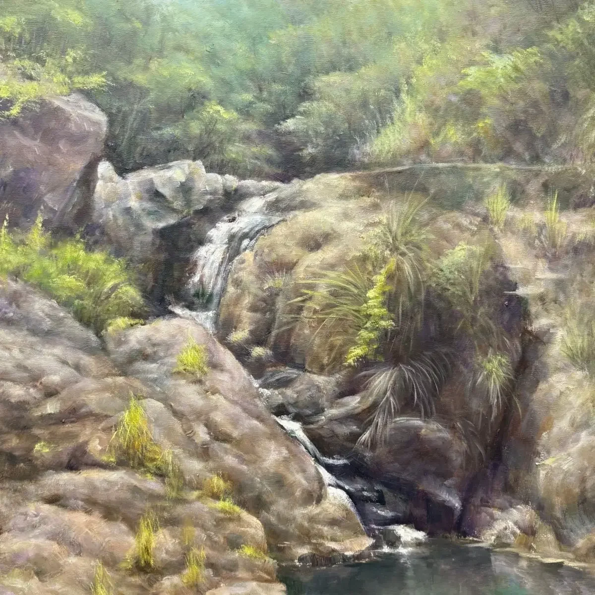 

Famous painter painstakingly painted purely hand-painted, 90X60cm landscape oil painting, purely hand-painted