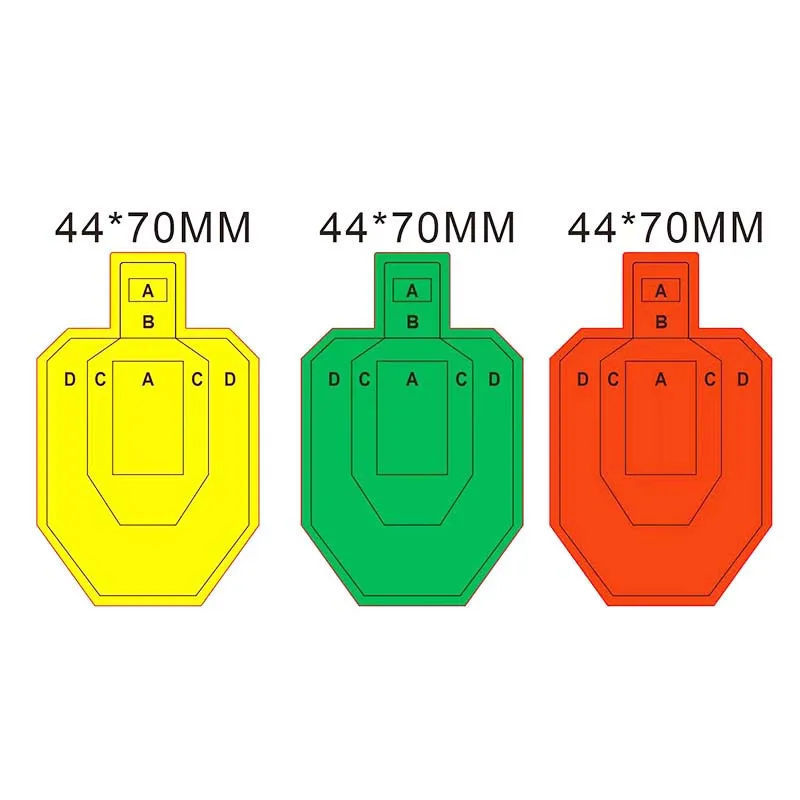 Mini Sticker Shooting Targets for IPSC IDPA Patterns Red Green Yellow Colorful 160 Counts 20 Sheets