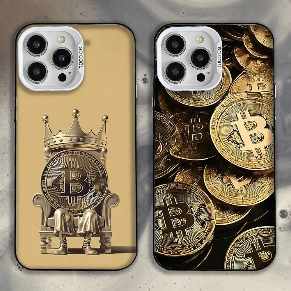 

Crypto Currency Bitcoin BTC Phone Case For iPhone 16,15,14,13,12,11,Mini,Pro,E,MAX White Candy Matte Shockproof Cover