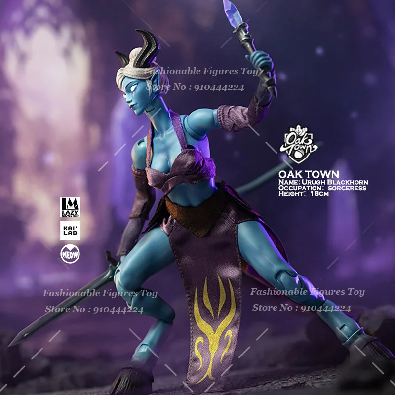 OAK TOWN 1/12Women Soldier Sorceress Urugh Blackhorn Assassin Berylia Darkmoon 6Inch Action Figure Model Best Collectible